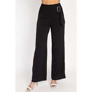 IRIS BASIC “BLASHE” Black wide leg pants
